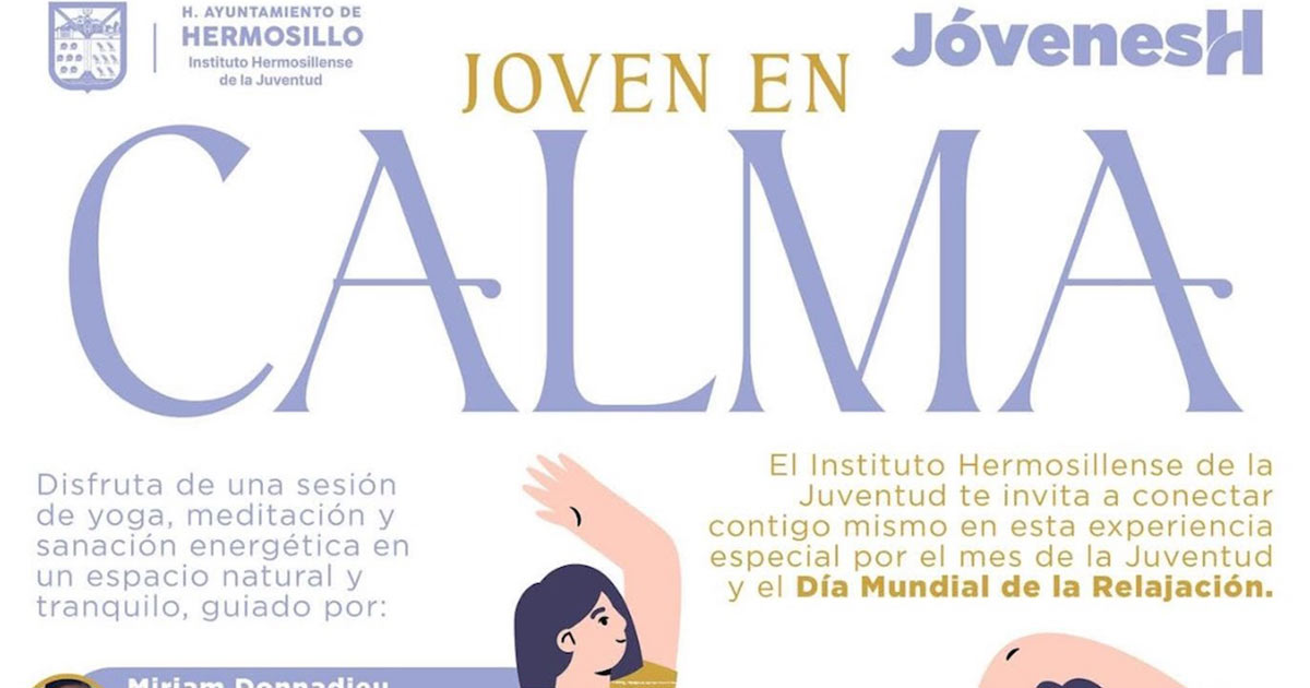 El Instituto Hermosillense de la Juventud invita a jornada de yoga y meditación en el Mes de la Juventud
