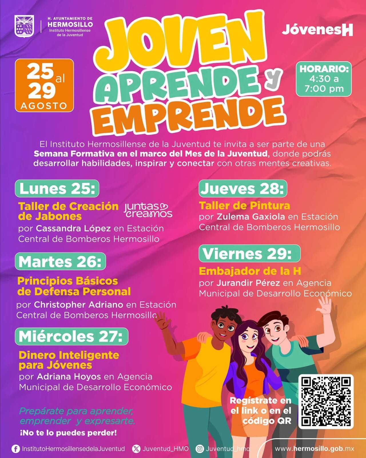 Invita IHJ a la capacitación “Joven, Aprende y Emprende” en el marco del Mes de la Juventud