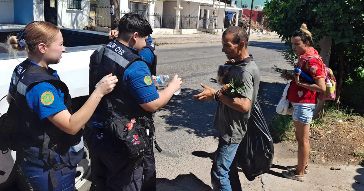 Auxilia Ayuntamiento de Hermosillo a personas debido al calor extremo