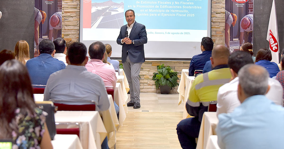 Promueve Toño Astiazarán vivienda sostenible con estímulos fiscales a la construcción
