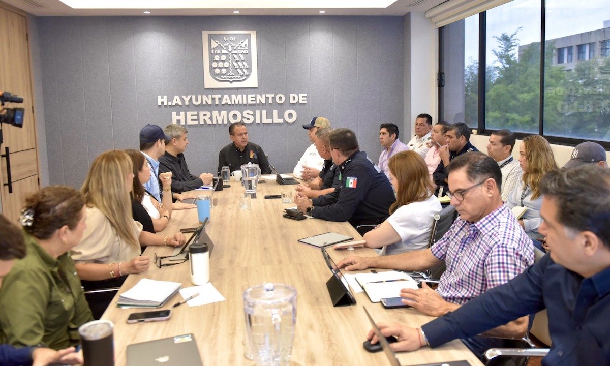 Coordina Toño Astiazarán acciones de prevención y atención por lluvia en Hermosillo