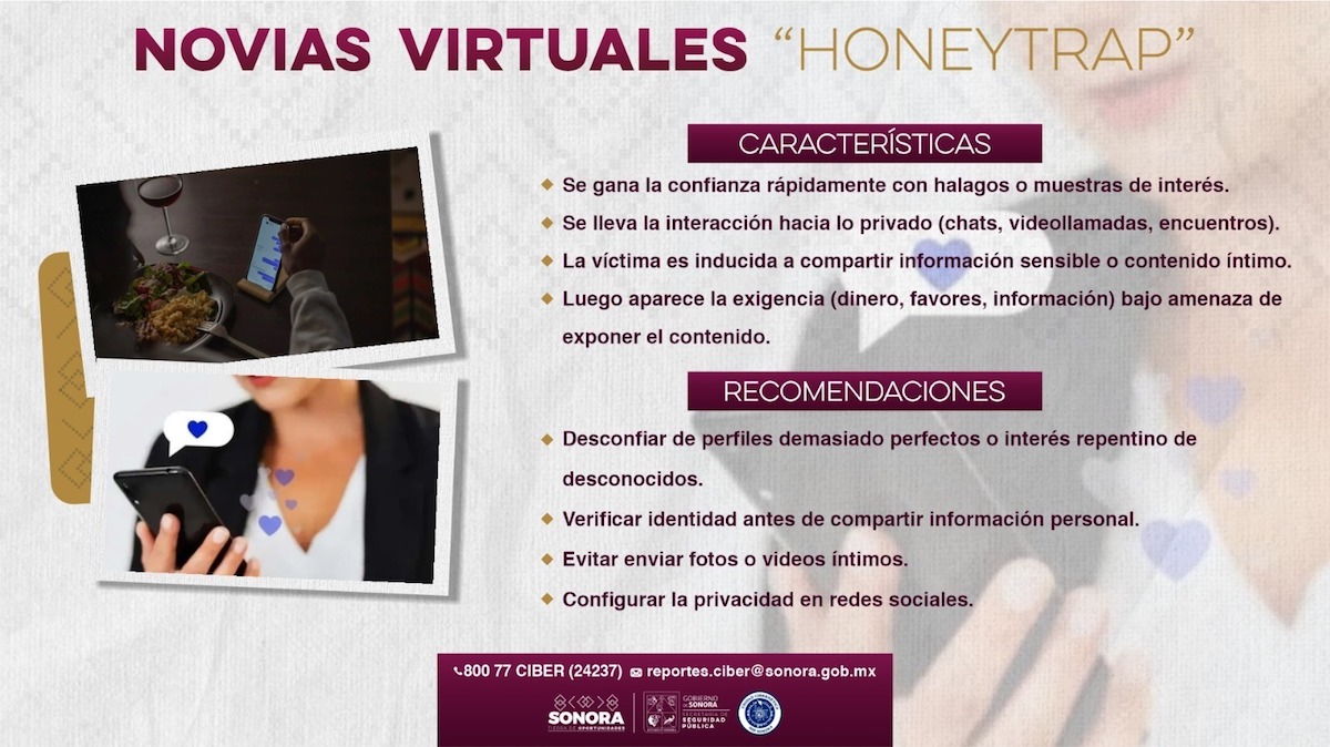 Alerta Gobierno de Sonora por nueva modalidad de extorsión cibernética “Honeytrap” Alerta Gobierno de Sonora por nueva modalidad de extorsión cibernética “Honeytrap”