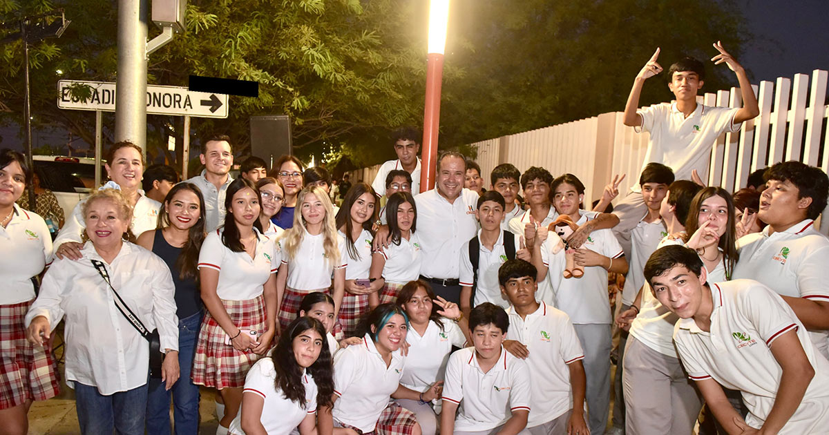 Inaugura Toño Astiazarán el trayecto Camina Segura 91 en beneficio de estudiantes del Cecytes La Manga