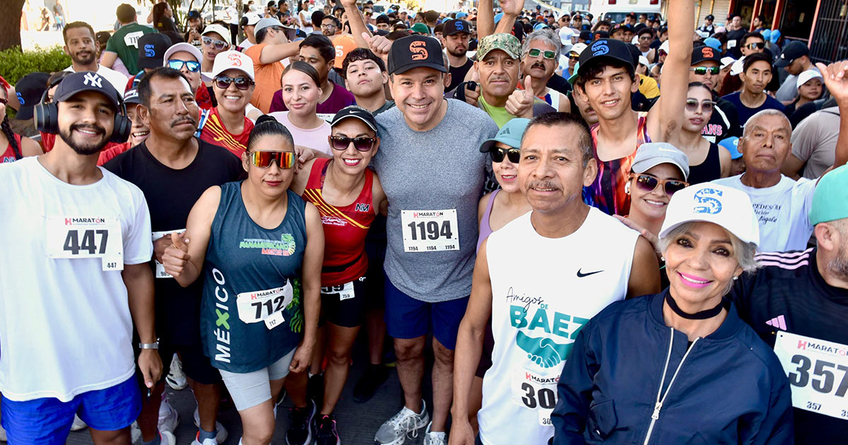 Más de 1,500 corredores acompañan a Toño Astiazarán en el Primer Trote Amistoso en Nogales