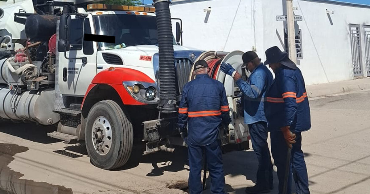 Agua de Hermosillo refuerza operativo para atender afectaciones en líneas sanitarias tras lluvias