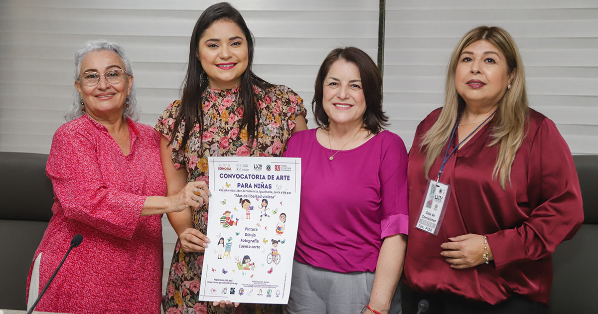 Congreso de Sonora lanza convocatoria “Alas de Libertad Violeta” para promover el arte y la igualdad entre niñas