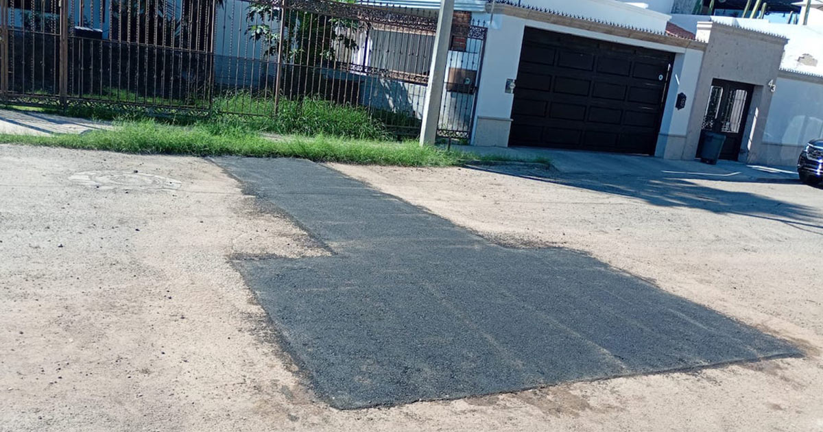 Cuadrillas de bacheo mantienen en buen estado las calles de Hermosillo
