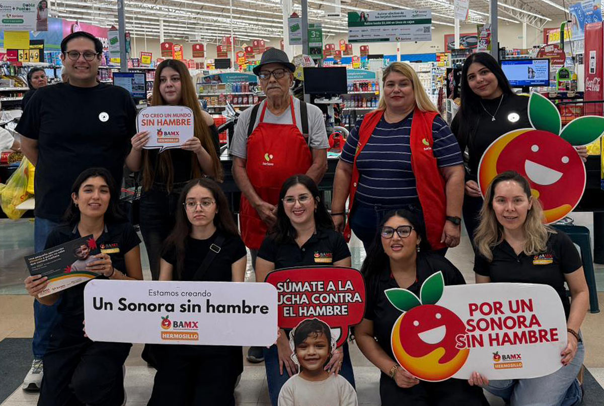 Soriana y Banco de Alimentos de Hermosillo unen esfuerzos contra el hambre