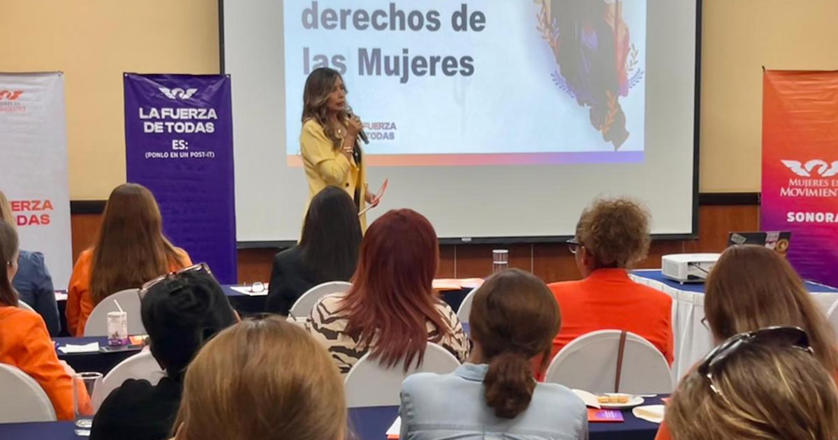 Movimiento Ciudadano conmemora 72 años del voto femenino con talleres de liderazgo en Nogales