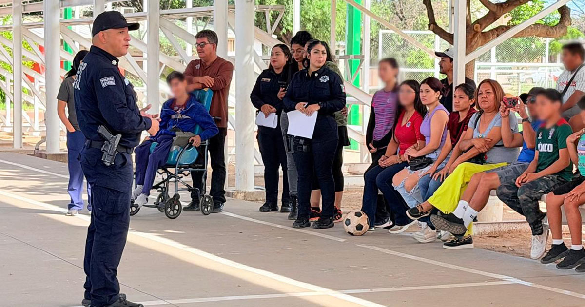 Policía Estatal promueve cultura de paz y prevención del delito en Los Olivos