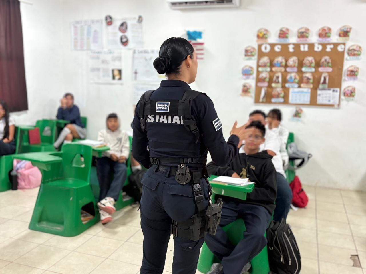 Alertan Policías Estatales del Gobierno de Sonora a jóvenes sobre consecuencias de las adicciones
